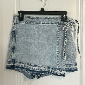 Denim skort